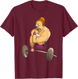 Mademark x Rick and Morty - Rick and Morty Shirt Summer's Gym T-Shirt - T-Shirt | Maroon
