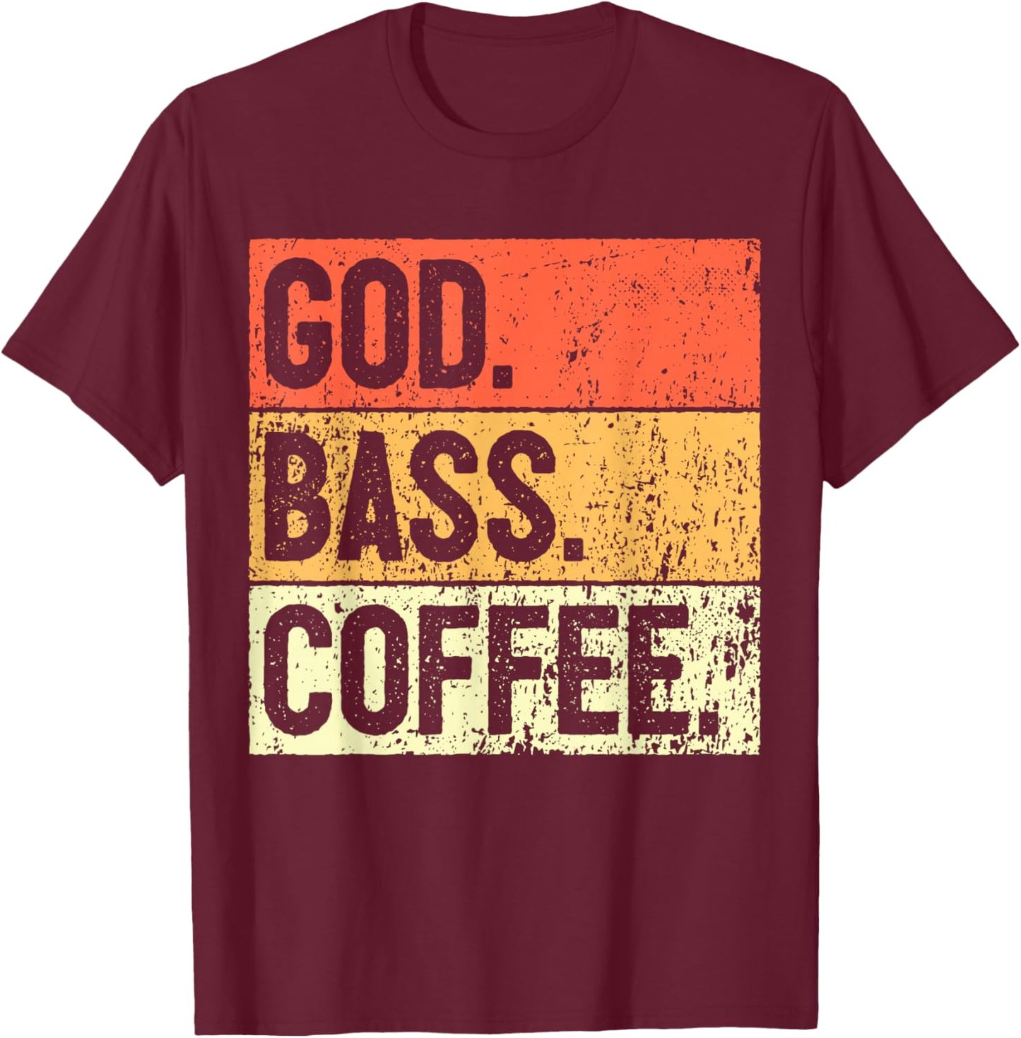 Christian Bass Player God Bassist Jesus Electric Bass T-Shirt - T-Shirt | Maroon