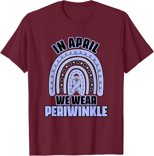 Wear Periwinkle Esophagus Cancer Esophageal Cancer Awareness T-Shirt - T-Shirt | Maroon