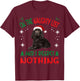 Cute Boykin Spaniel Dog Christmas On The Naughty List and I T-Shirt - T-Shirt | Maroon