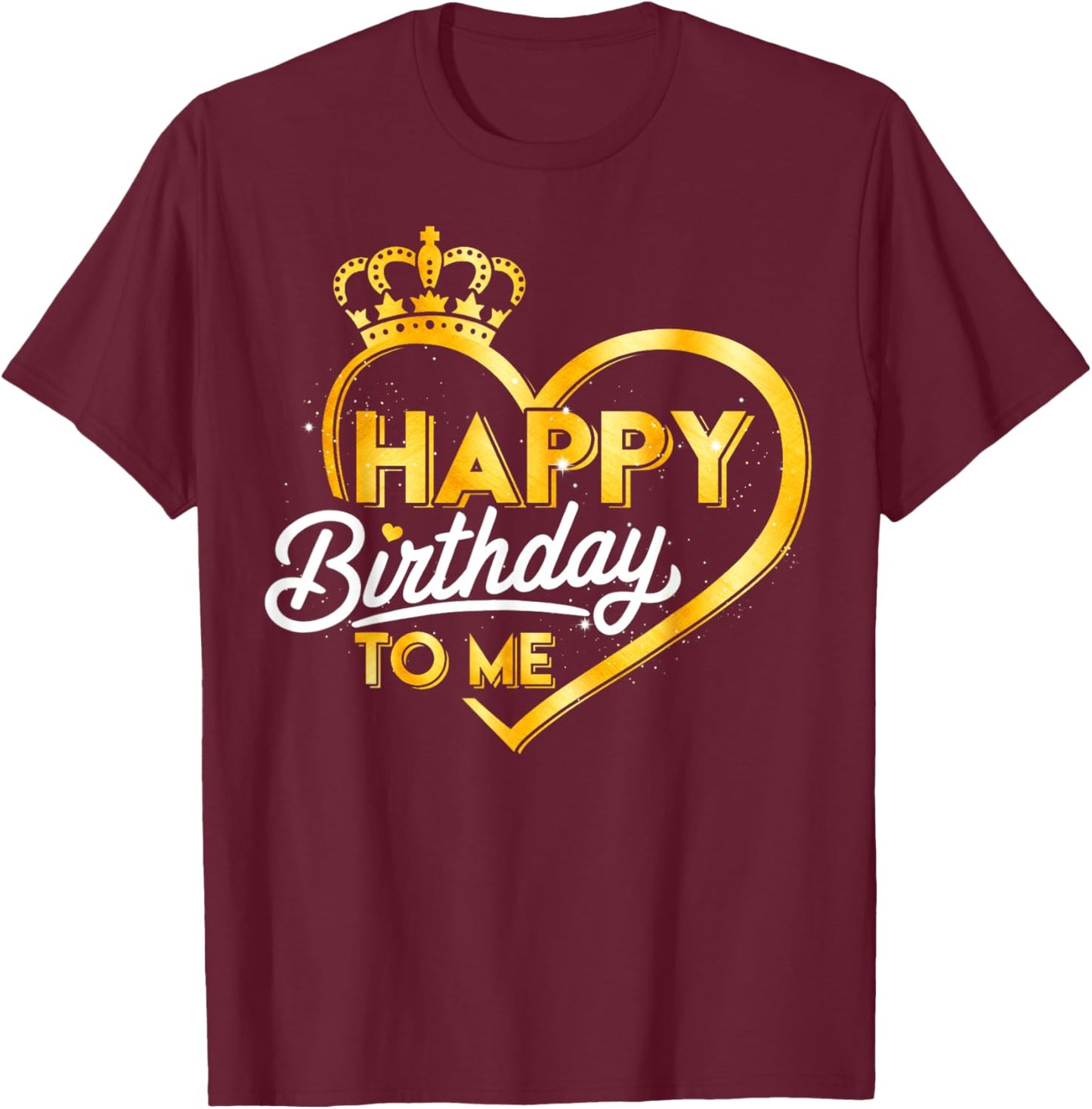 Happy Birthday To Me Queen African Birthday American Afro T-Shirt - T-Shirt | Maroon