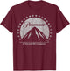Paramount Simple Vintage Logo T-Shirt - T-Shirt | Maroon