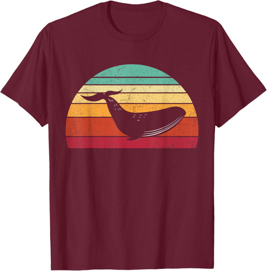 Save The Blue Whale Endangered Animal Specie Ocean Awareness T-Shirt - T-Shirt | Maroon