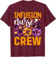 Cute Halloween Infusion Nurse - Boo Crew Nurse T-Shirt - T-Shirt | Maroon