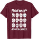 Friday The 13th The Masks of Jason Voorhees Horror Movie T-Shirt - T-Shirt | Maroon