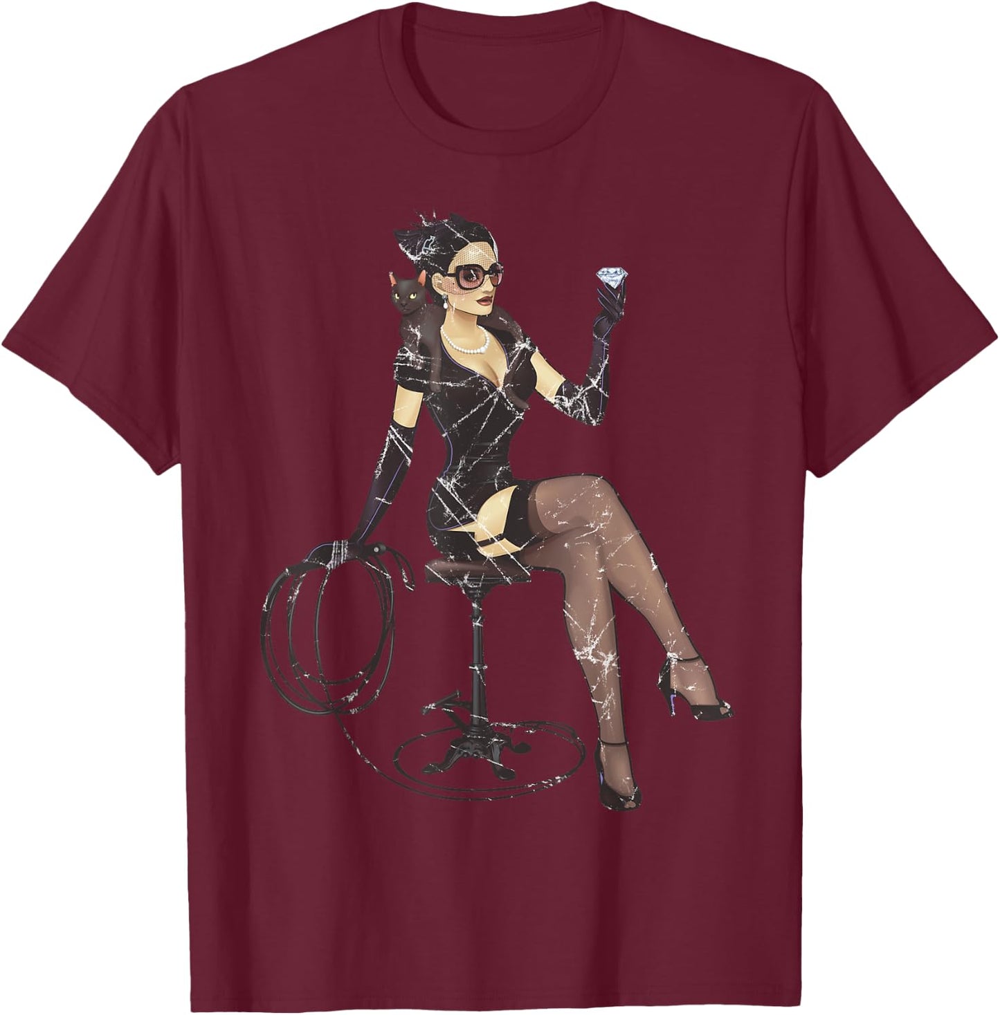 DC Bombshells Catwoman T-Shirt - T-Shirt | Maroon