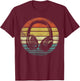 Music Lover Producer DJ Gifts Funny Retro Headphones Small T-Shirt - T-Shirt | Maroon