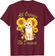 All Oopsies No Daisies Funny Meme Sunflower Cat Design Humor T-Shirt - T-Shirt | Maroon