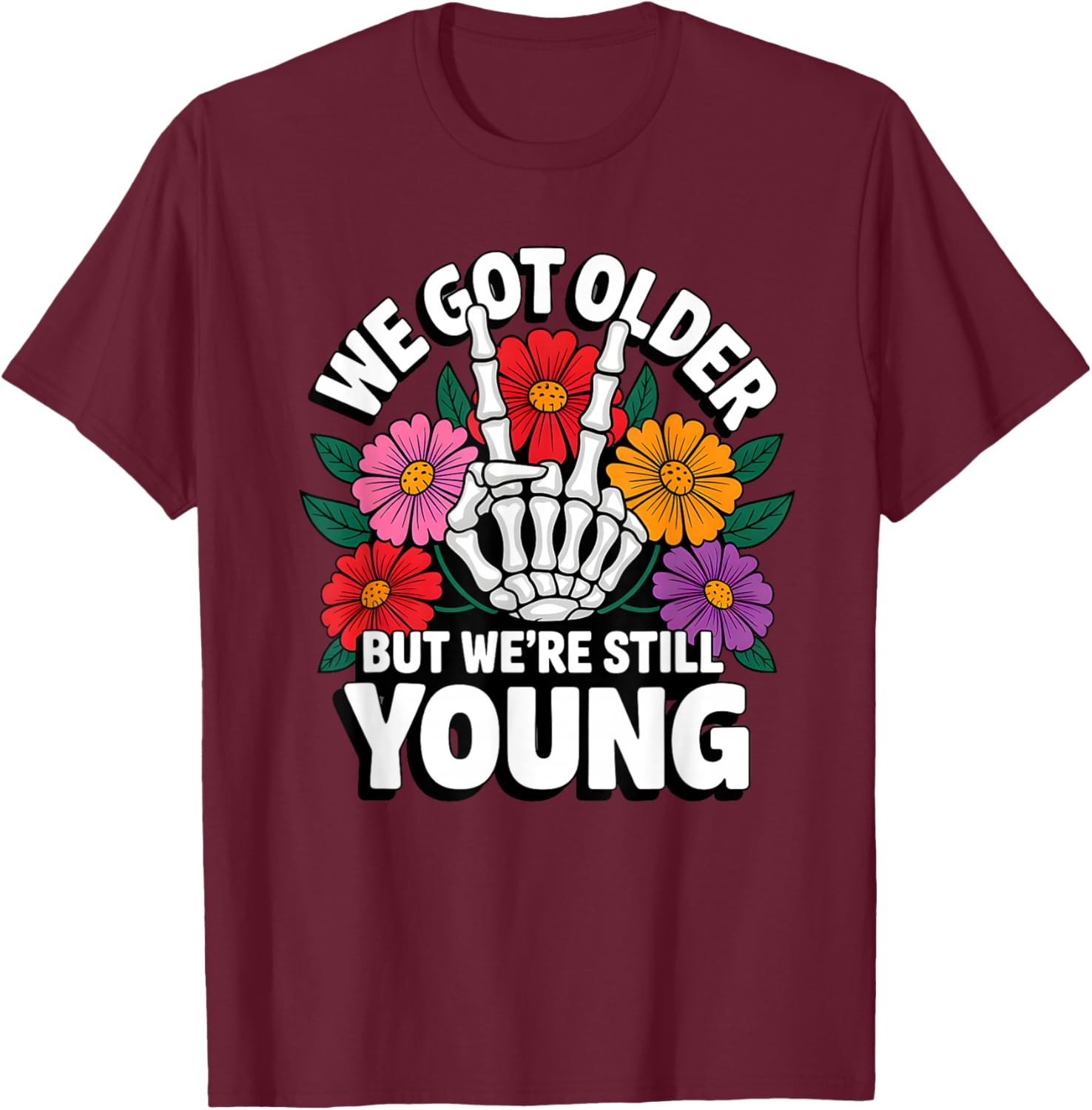 We Got Older But Were Still Young Emo It Was Never A Phase T-Shirt - T-Shirt | Maroon