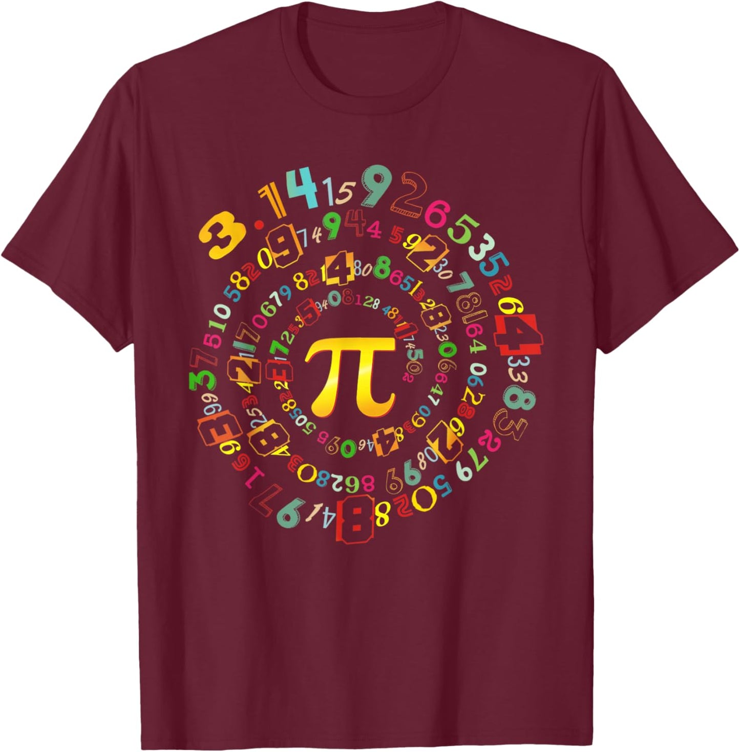 Pi 314 Math Pi Lovers Boy Girl Toddler Mathematic Pi Number T-Shirt - T-Shirt | Maroon