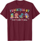 Pediatric Occupational Therapy OT Assistant Cute Dinosaur T-Shirt - T-Shirt | Maroon