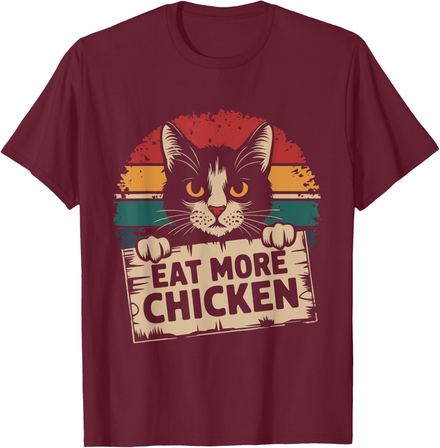 They Are Eating the Cats Pets Eat More Chicken Funny Trump T-Shirt - T-Shirt | Maroon