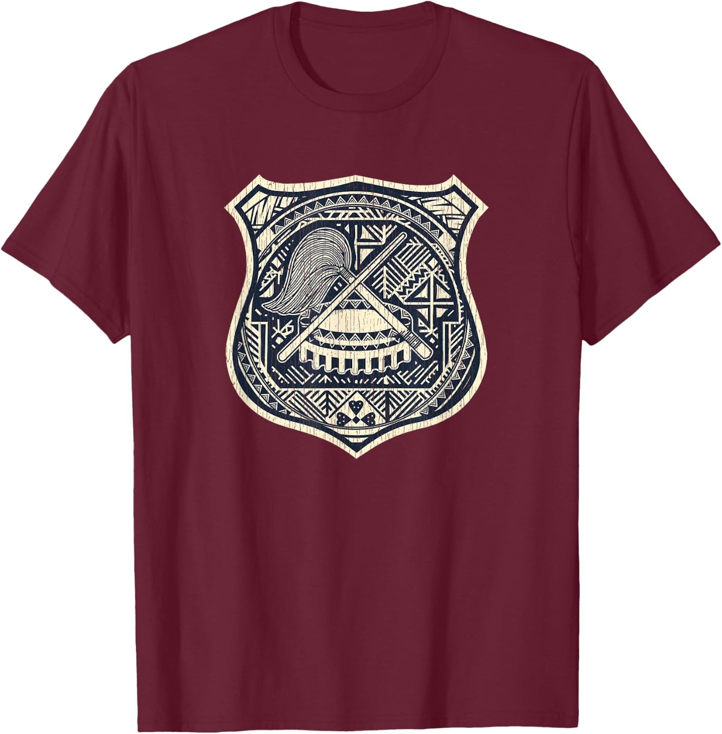 Vintage Tribal Samoan Seal - Samoa T-Shirt - T-Shirt | Maroon