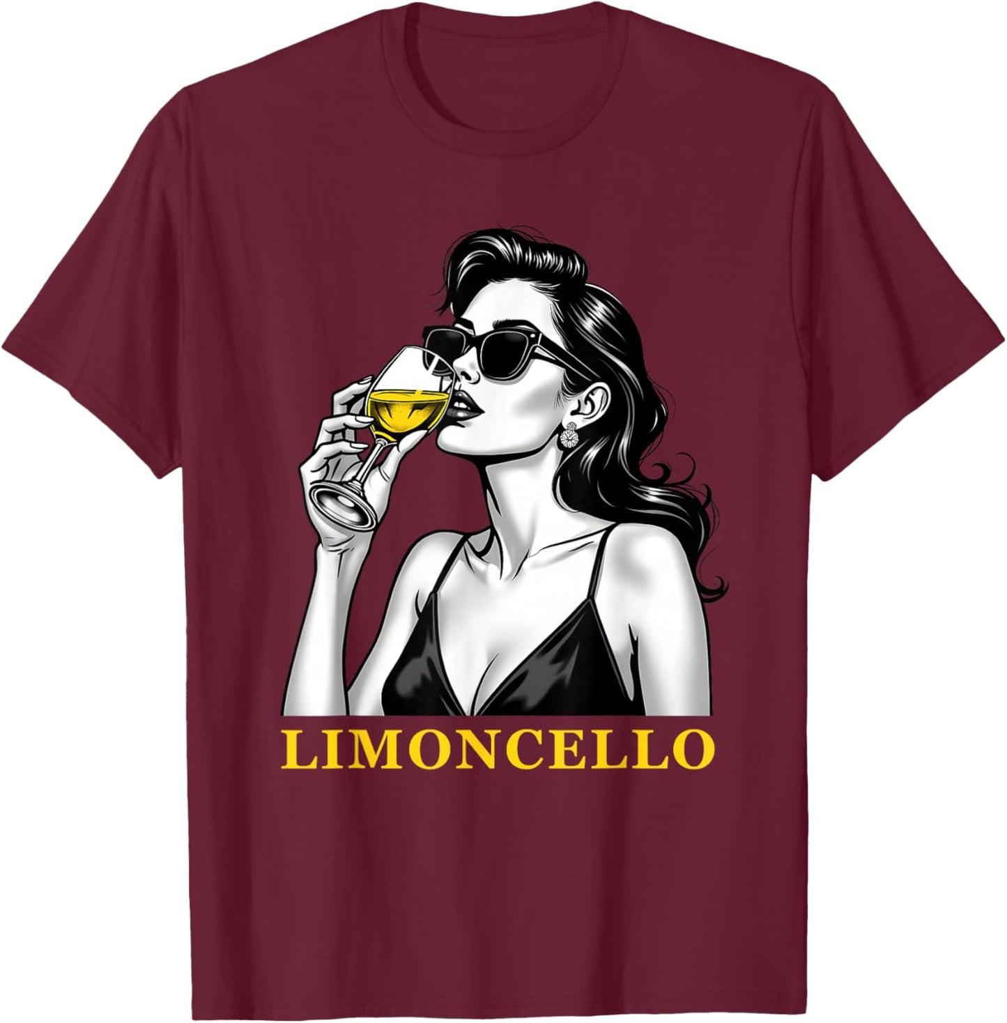 Limoncello Outfit Italienischer Likör Zitronenlikör Spritz T-Shirt - T-Shirt | Maroon