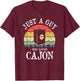 Just A Guy Who Loves Cajon T-Shirt - T-Shirt | Maroon