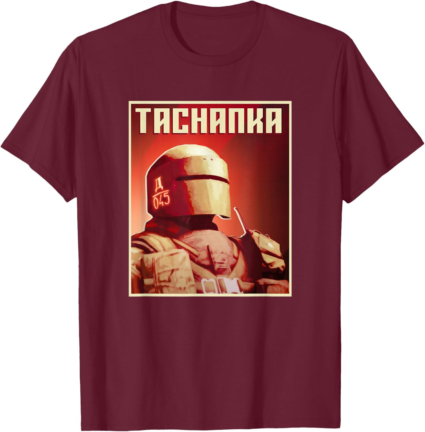 Lord Tachanka Poster T-Shirt - T-Shirt | Maroon