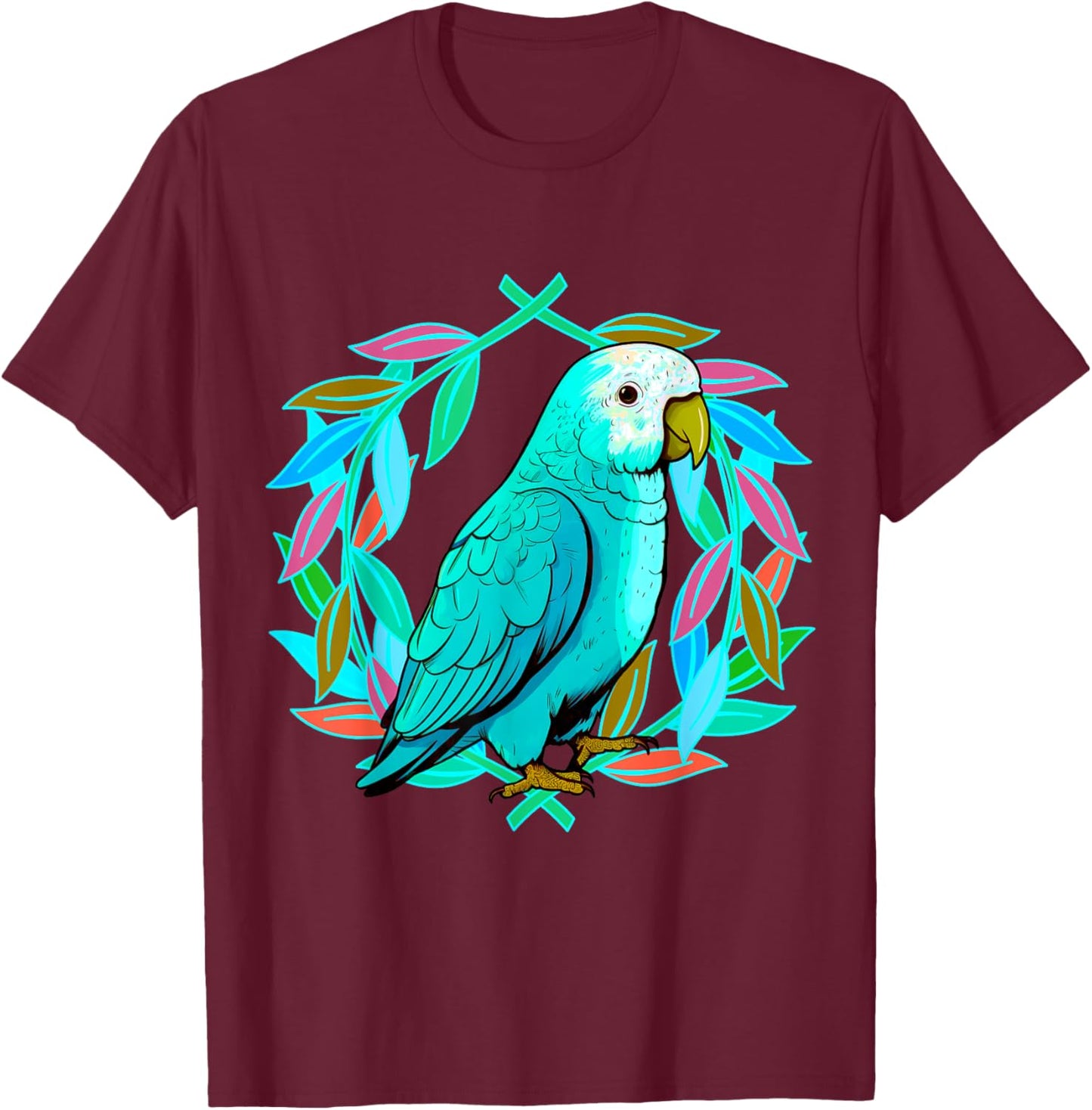 Parrot Parrot Bird Birds Child Children Birthday T-Shirt - T-Shirt | Maroon