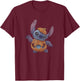 Disney Lilo & Stitch Halloween Candy Time Pumpkin Costume T-Shirt - T-Shirt | Maroon
