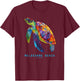 Melbourne Beach FL Florida Tribal Sea Turtle Vintage Retro T-Shirt - T-Shirt | Maroon