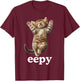 Adult Cat Meme , Black, Small, Short Sleeve T-Shirt - T-Shirt | Maroon