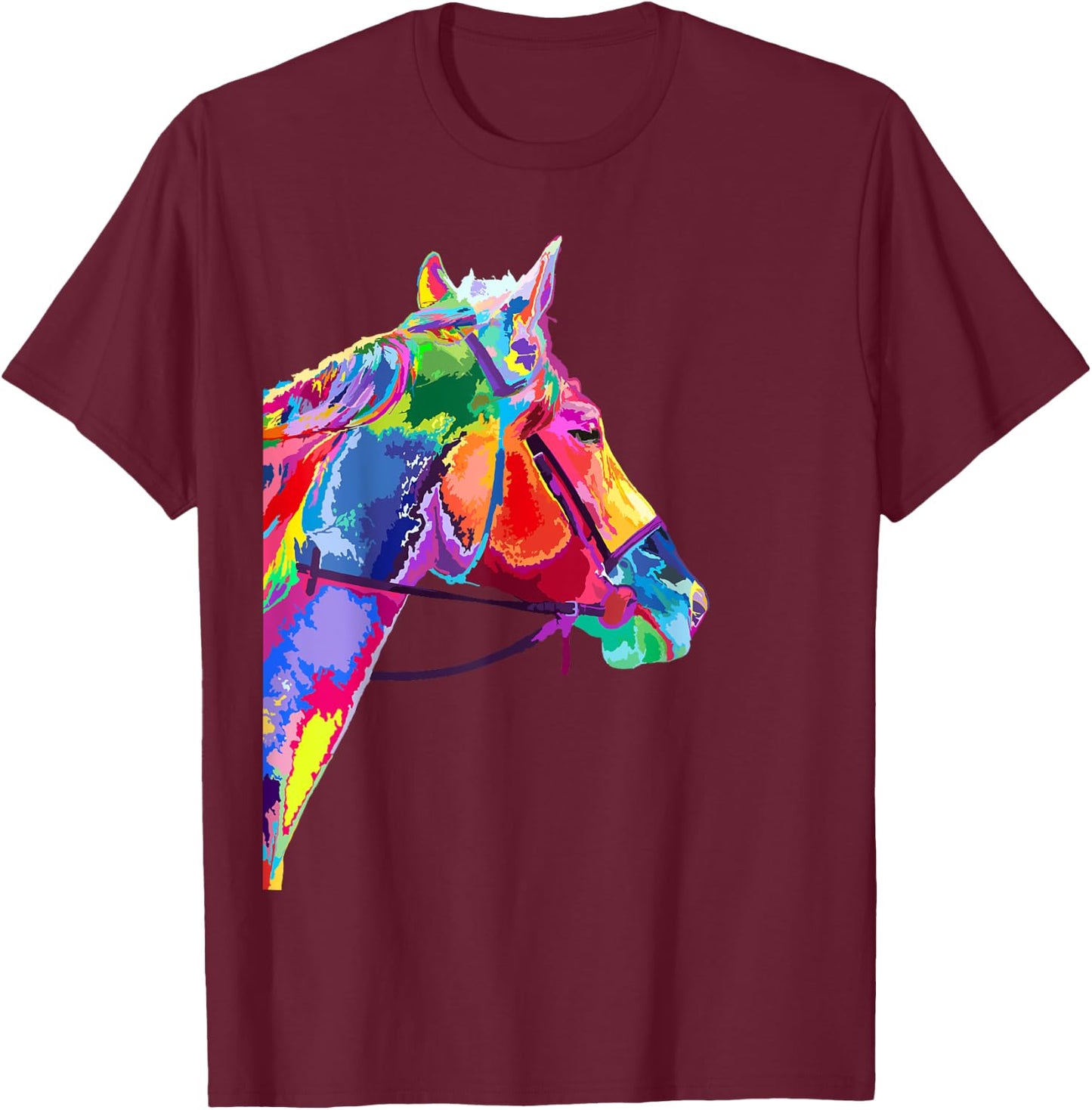 Horse Lover Gifts Equestrian Men HorseBack Riding T-Shirt - T-Shirt | Maroon
