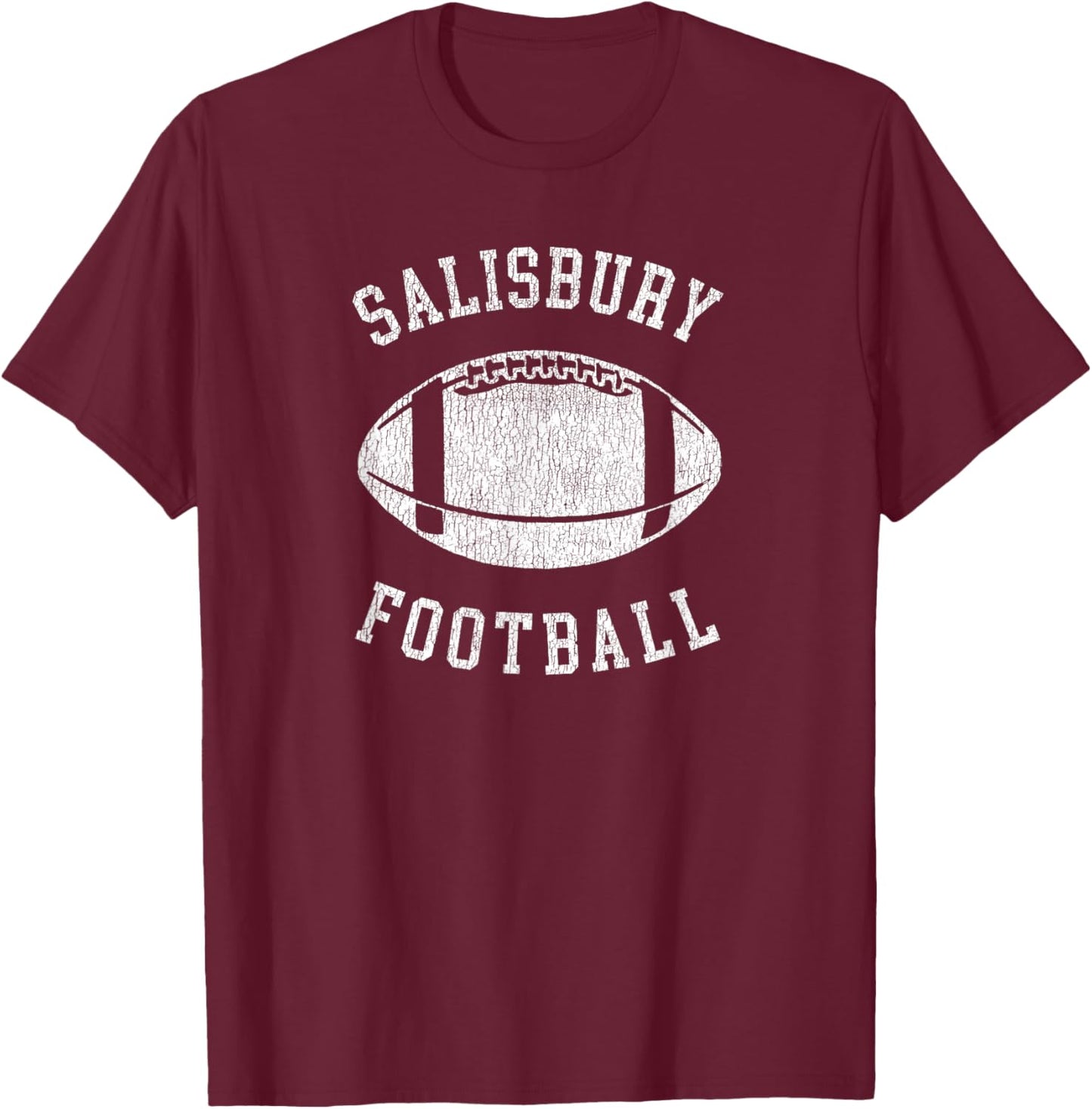 Salisbury Football Distressed Vintage 80's Throwback Classic T-Shirt - T-Shirt | Maroon