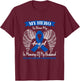 Wear Blue Wife In Memory Of Husband Colon Cancer Awareness T-Shirt - T-Shirt | Maroon