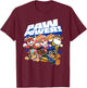 PAW Patrol: The Mighty Movie Paw Power Group T-Shirt - T-Shirt | Maroon