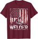 Welder American Flag USA Patriotic Welding Welder T-Shirt - T-Shirt | Maroon