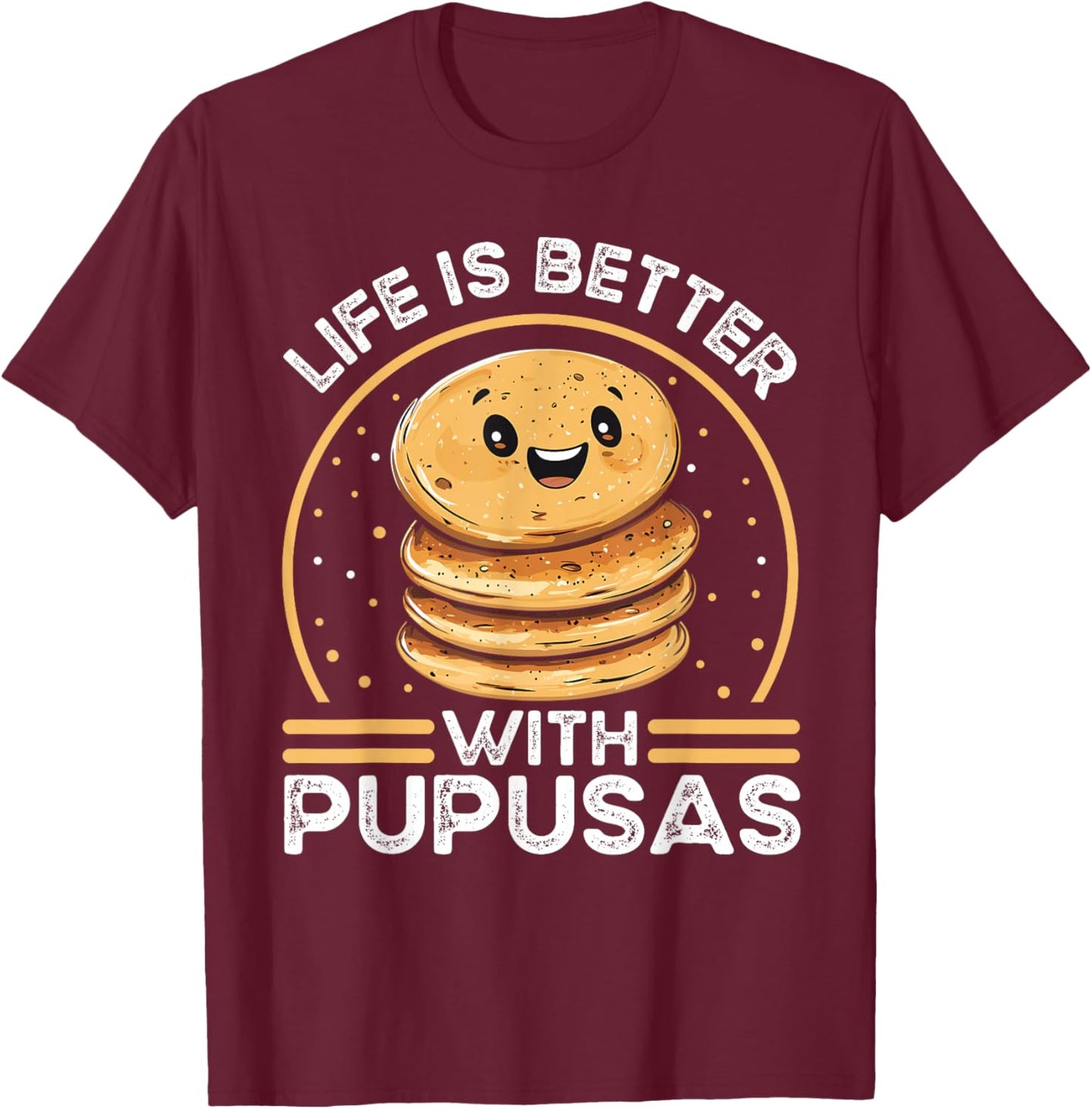 Pupusa T-Shirt - T-Shirt | Maroon