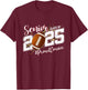 Proud Cousin Of A 2025 Senior Football Graduation T-Shirt - T-Shirt | Maroon