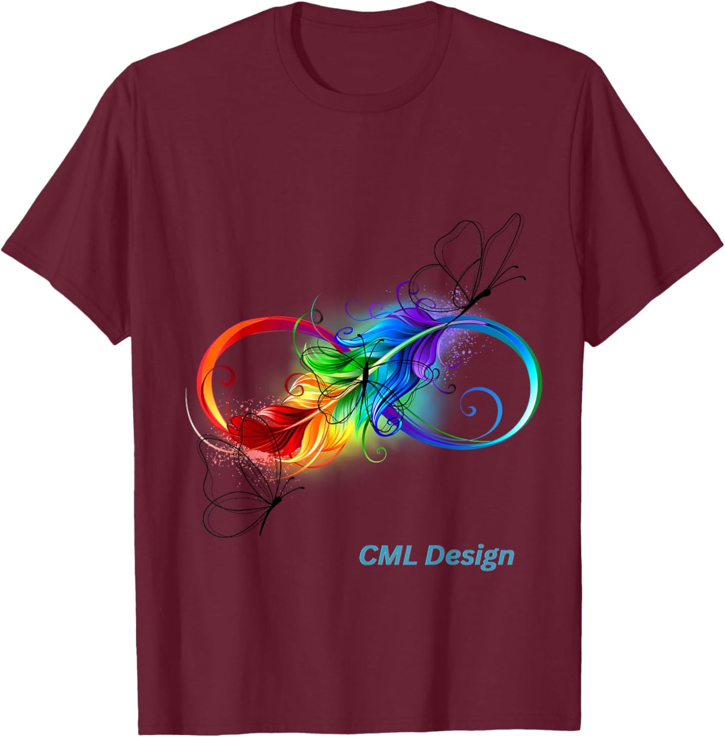 Infinity Sign T-Shirt - T-Shirt | Maroon