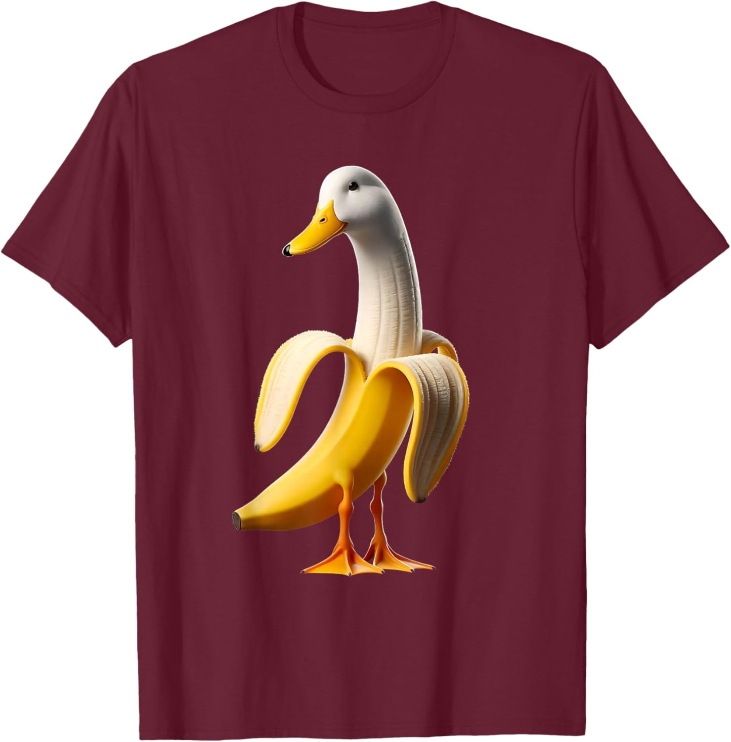 Banana Duck T-Shirt - T-Shirt | Maroon