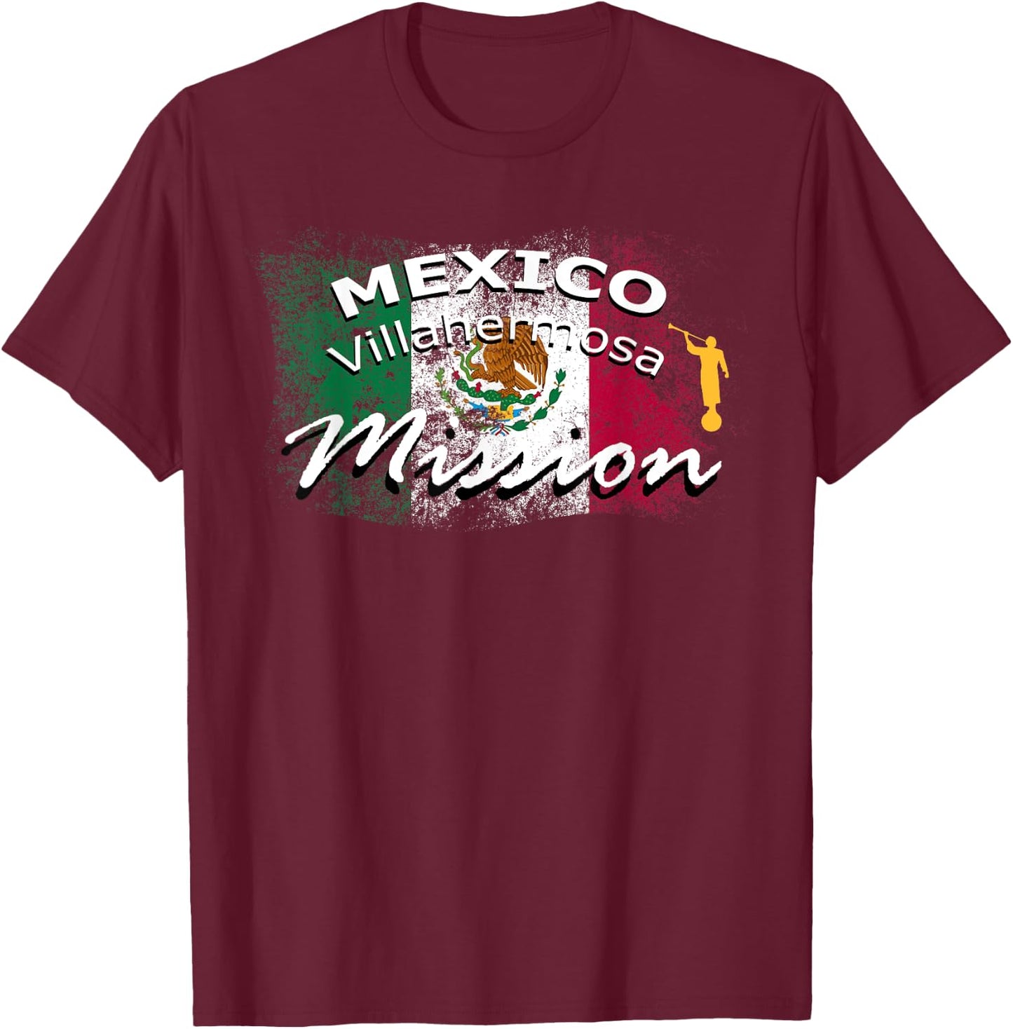 Mexico Villahermosa Mormon LDS Mission Missionary Gift T-Shirt - T-Shirt | Maroon