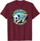 Skeleton Panda Sea Squirt Squad T-Shirt - T-Shirt | Maroon