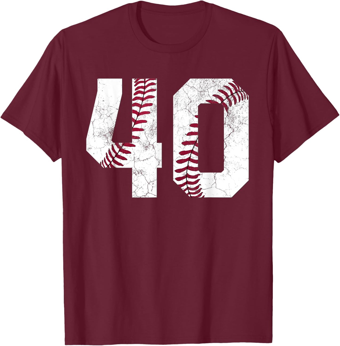 1983 40th Birthday Gift Baseball Softball 40 Years Men Women T-Shirt - T-Shirt | Maroon
