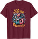 Merry Rizzmas, viral influencer skibidi christams brain rot T-Shirt - T-Shirt | Maroon