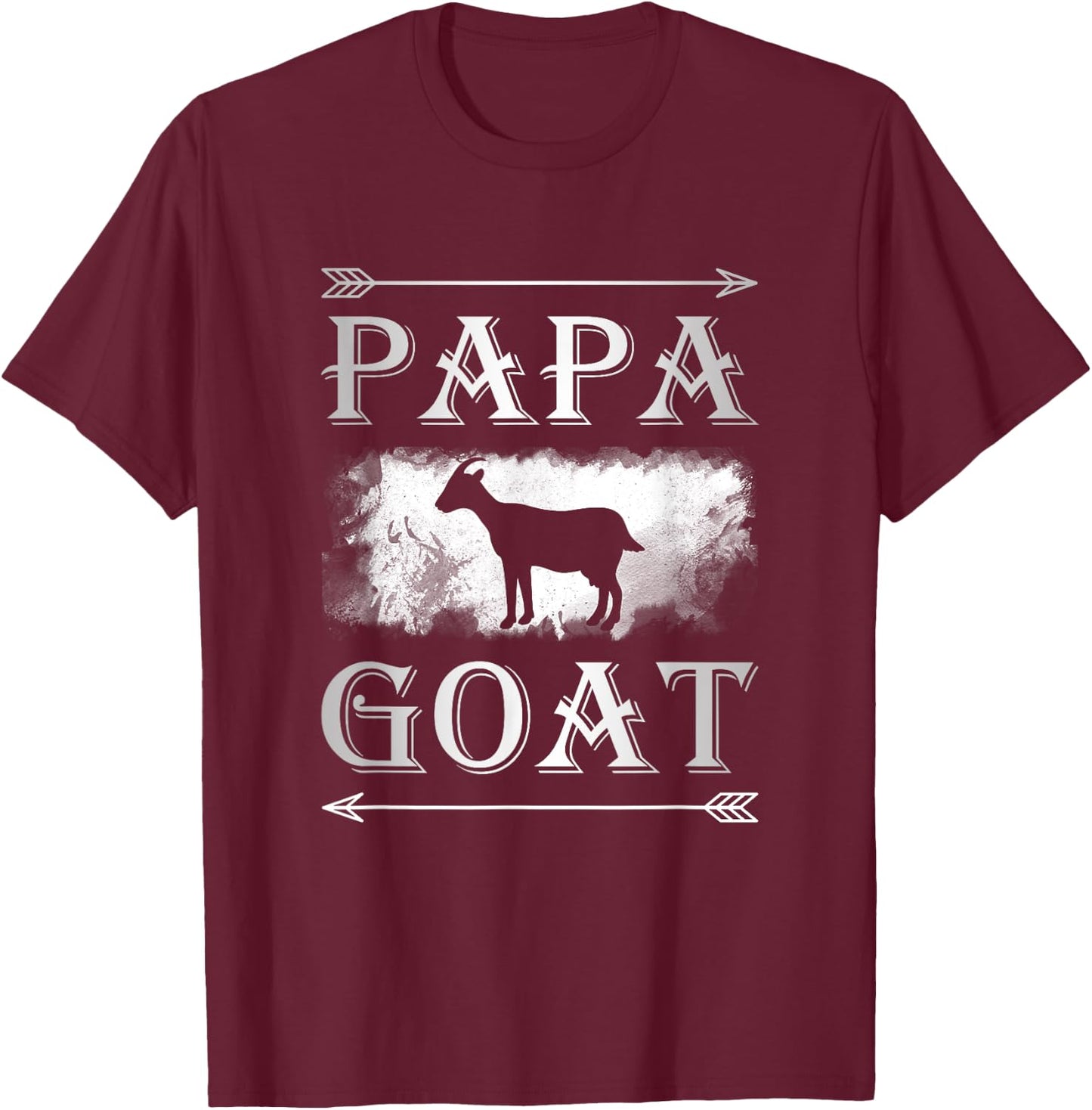 Best Husband Gifts "Papa Goat" Men Shirts T-Shirt - T-Shirt | Maroon