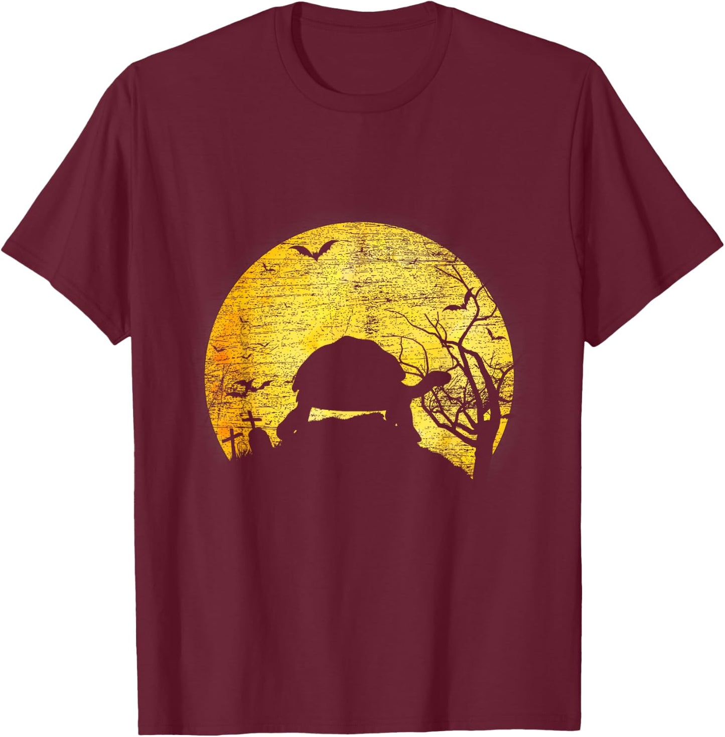 Spooky Halloween Costume Sea Animal Zoo Keeper Turtle T-Shirt - T-Shirt | Maroon