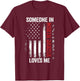 Someone In North Dakota Loves Me Peace Garden State T-Shirt - T-Shirt | Maroon