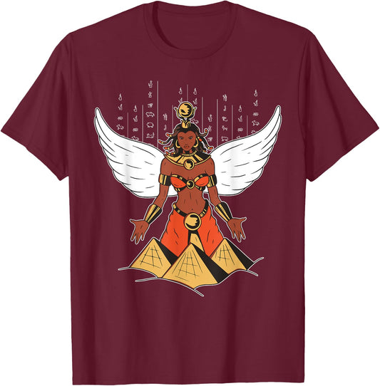 Isis Goddess. T-Shirt - T-Shirt | Maroon
