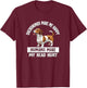 Funny Humans Hurt My Head Brown Piebald Dachshund Lover T-Shirt - T-Shirt | Maroon