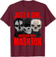 Obsessed with masktok booktok reading books romance women T-Shirt - T-Shirt | Maroon