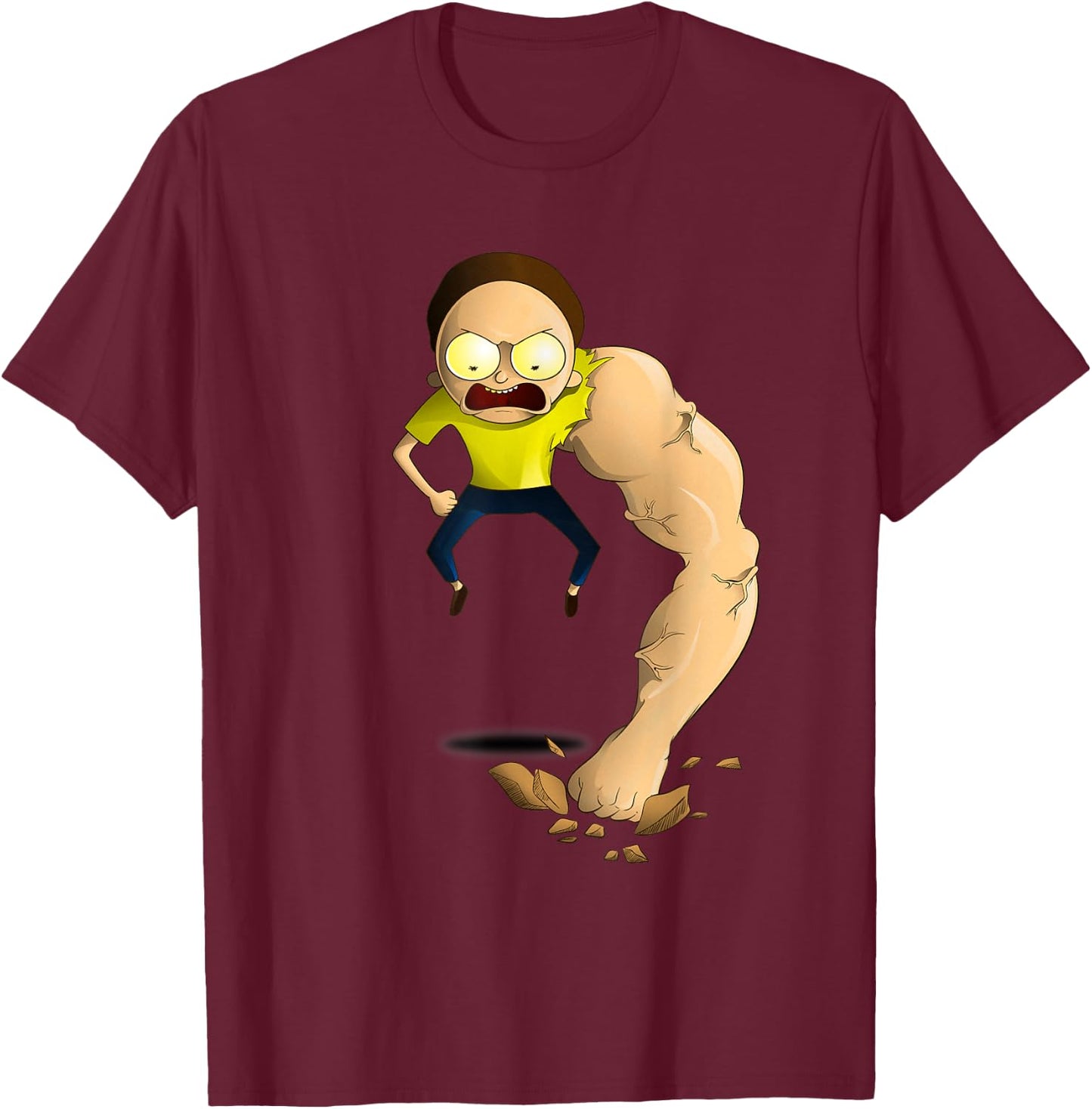 Rick and Morty Shirt Armothy Muscle T-Shirt - T-Shirt | Maroon