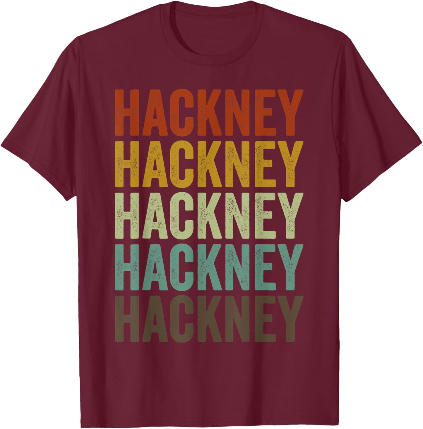 Hackney Horse Retro T-Shirt - T-Shirt | Maroon