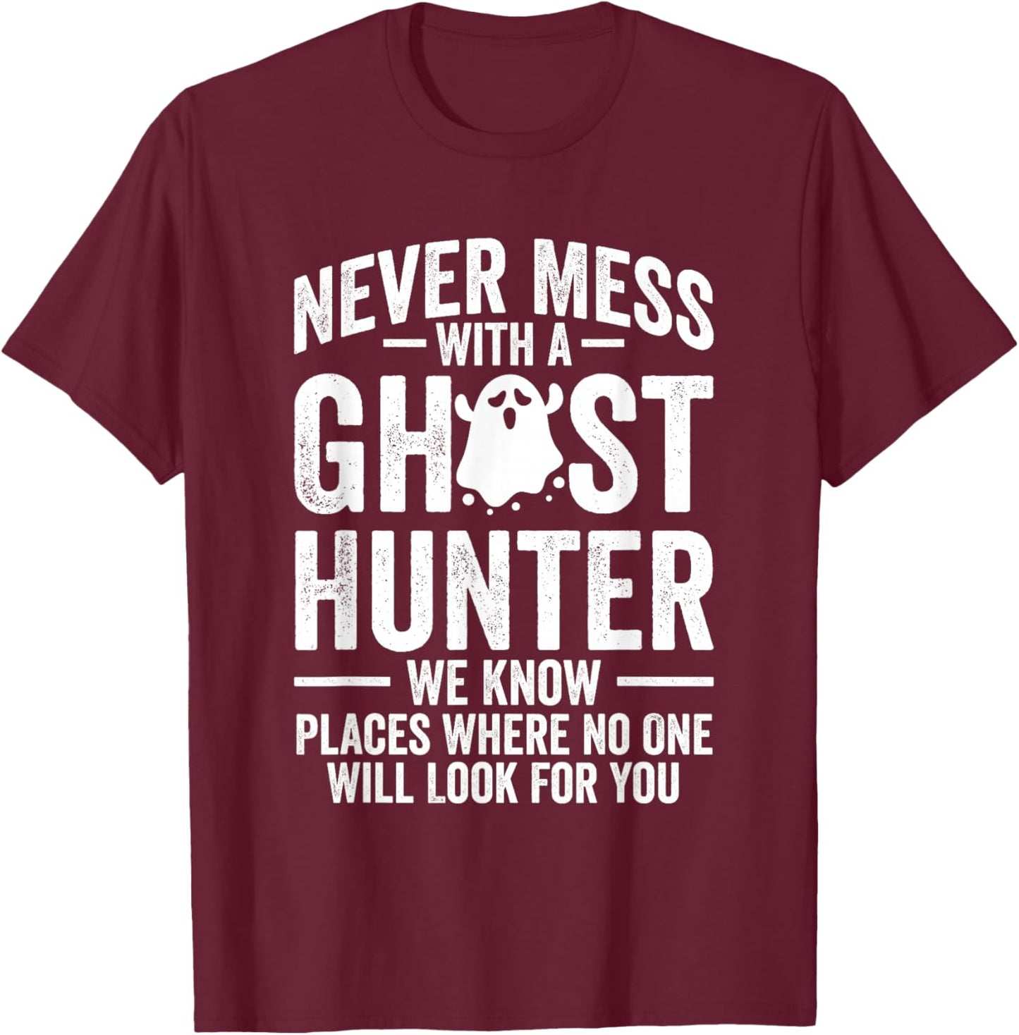 Paranormal EVP Hunting Ghost Hunter Adventures T-Shirt - T-Shirt | Maroon