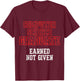 Computer Science IT Graduate Earned Graduation T-Shirt - T-Shirt | Maroon