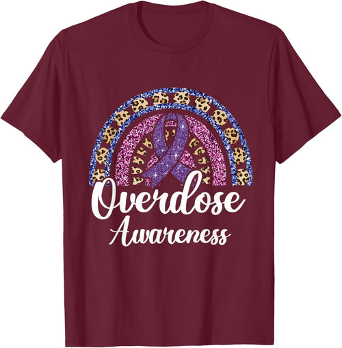 Overdose Awareness Purple Ribbon Drug Addiction