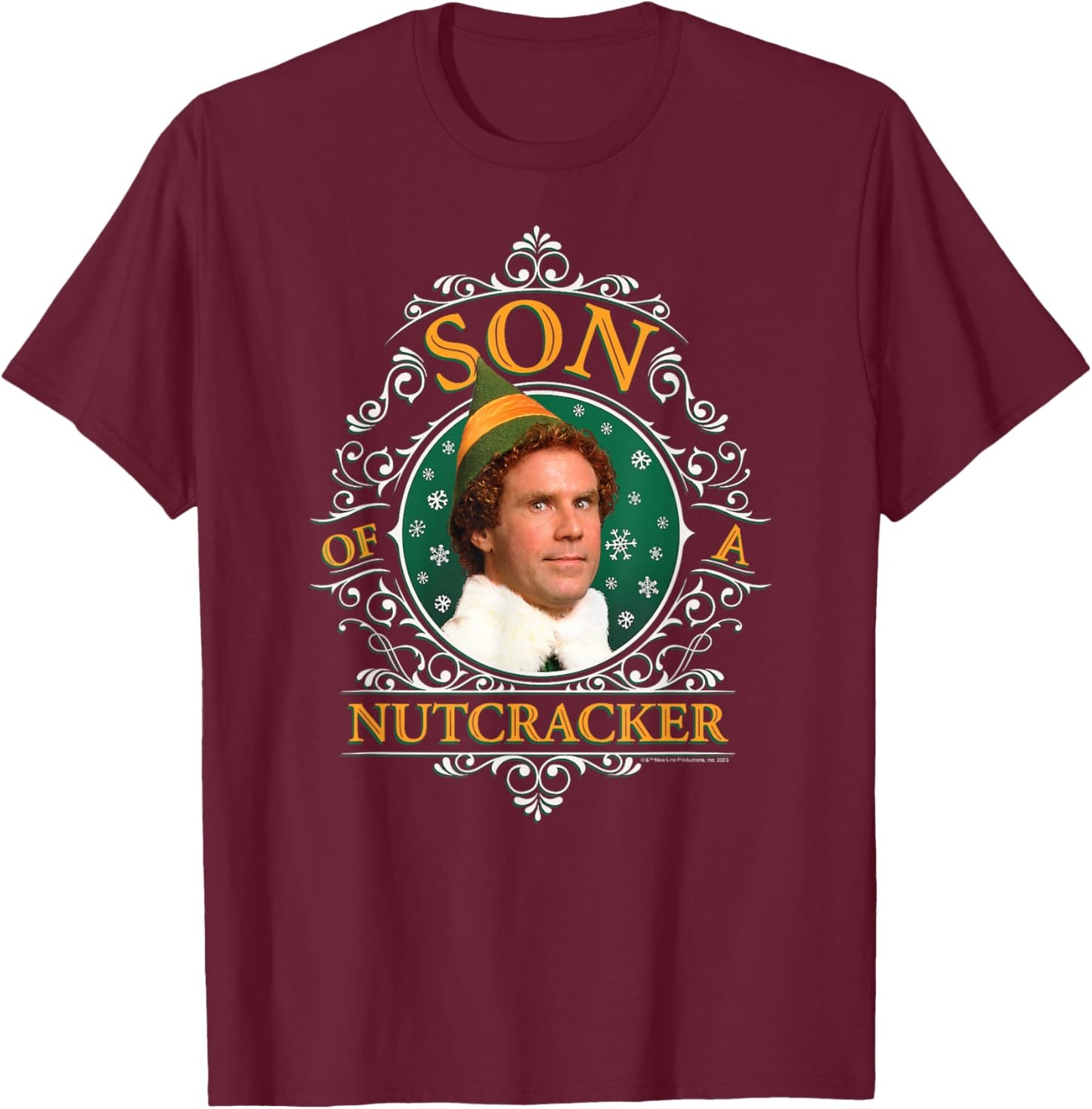 Elf - Son Of A Nutcracker T-Shirt - T-Shirt | Maroon