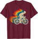 Cycling Vintage Retro Road Bike Road Bike Road Bike Gift T-Shirt - T-Shirt | Maroon
